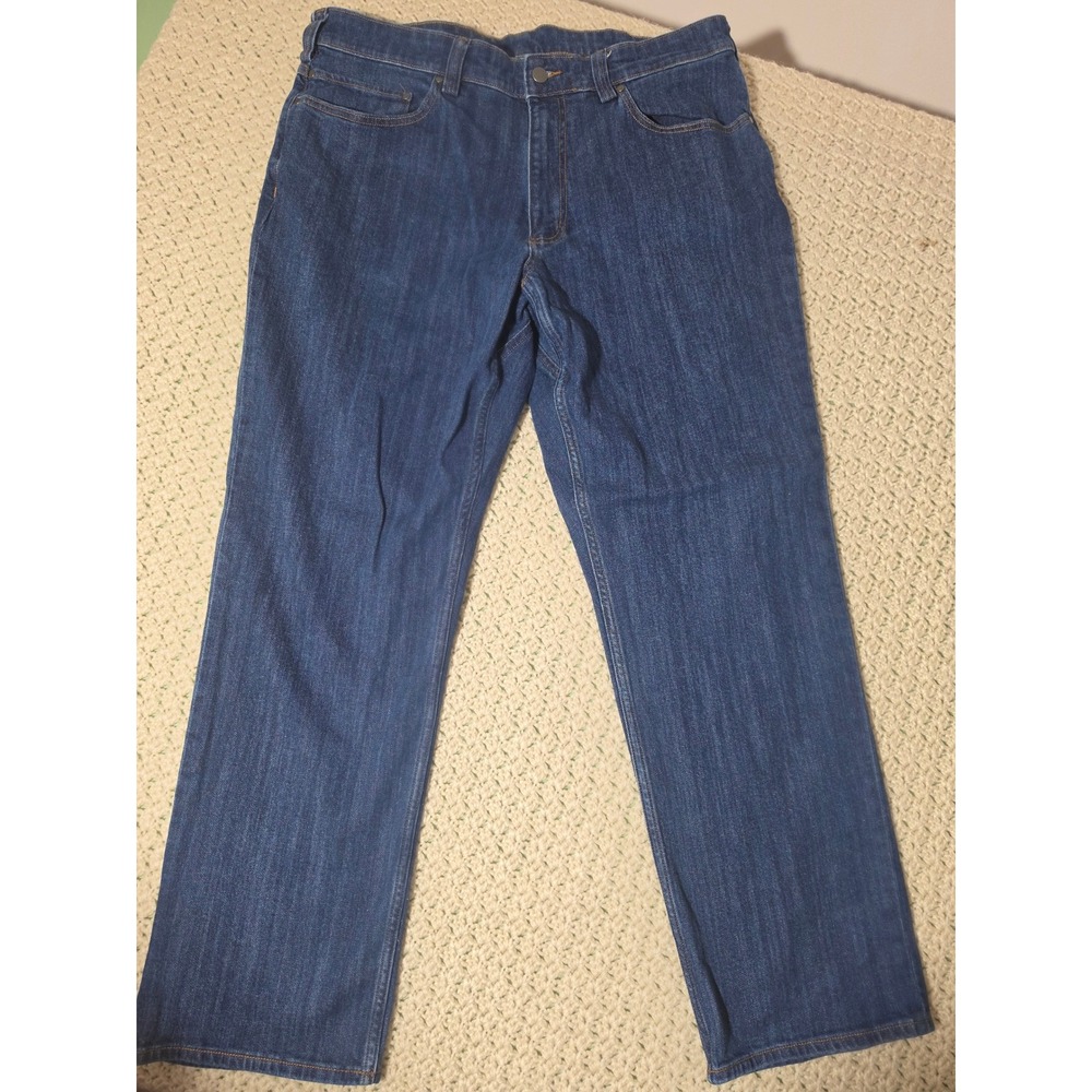 40 Grit Duluth Trading Co Relaxed Fit Jeans Mens 36x31 Blue Excellent Stretch